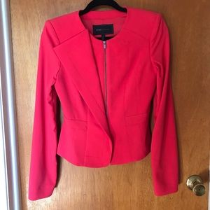 Bright Coral BCBG Maxazria Asymmetrical Blazer
